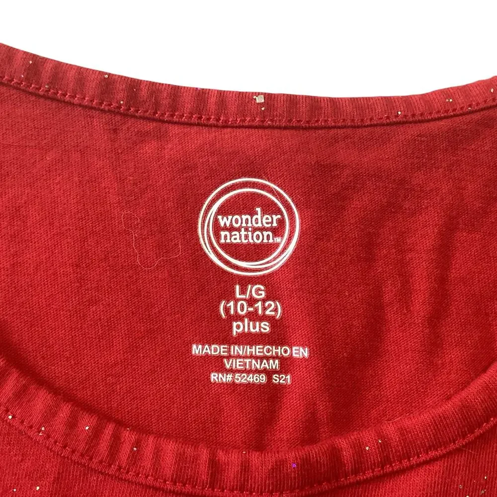 Wonder Nation Red Glitter Dress